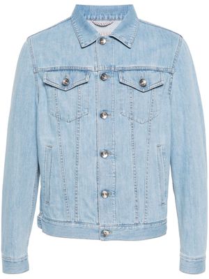 Brunello Cucinelli denim four-pocket jacket - Blue