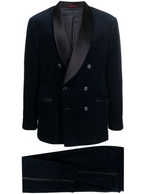 Brunello Cucinelli double-breasted dinner suit - Blue