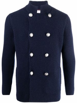 Brunello Cucinelli double-breasted knitted cardigan - Blue