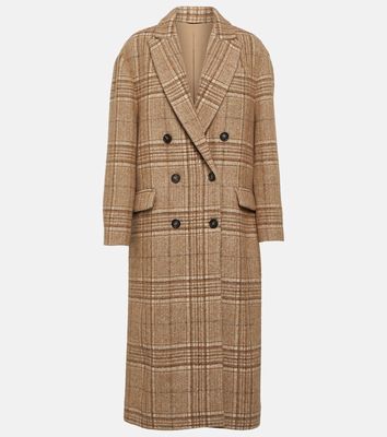 Brunello Cucinelli Double-breasted wool-blend coat