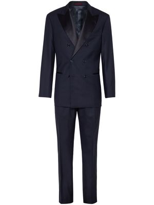 Brunello Cucinelli double-breasted wool suit - Blue