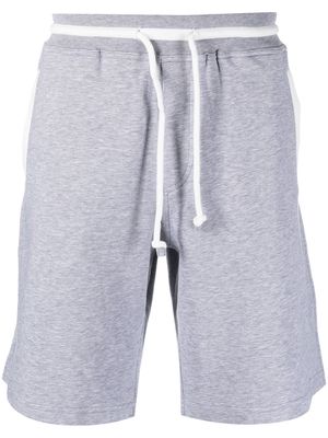 Brunello Cucinelli drawstring contrast-trim shorts - Grey