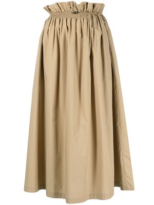 Brunello Cucinelli drawstring waist skirt - Neutrals
