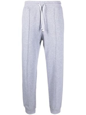 Brunello Cucinelli drawstring-waistband stretch-cotton track pants - Grey