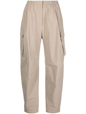 Brunello Cucinelli elasticated-waist cargo trousers - Neutrals
