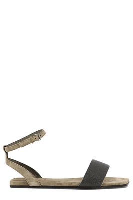 Brunello Cucinelli Embellished Open Toe Sandals