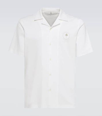 Brunello Cucinelli Embroidered cotton shirt