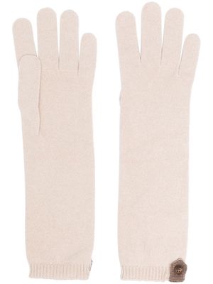Brunello Cucinelli fine-knit cashmere gloves - Neutrals