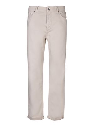 Brunello Cucinelli Five Pockets Beige Trousers