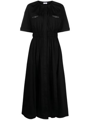 Brunello Cucinelli flap-pocket midi dress - Black