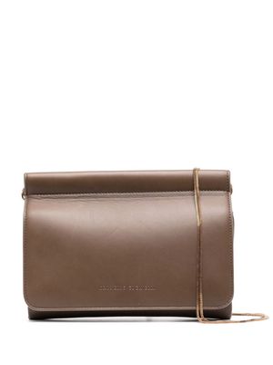 Brunello Cucinelli foldover top leather bag - Brown