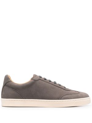 Brunello Cucinelli grained low-top sneakers - Grey