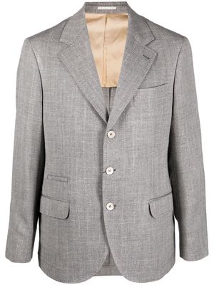 Brunello Cucinelli herringbone wool blazer - Grey