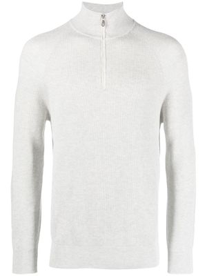 Brunello Cucinelli high-neck ribbed-knit sweater - White