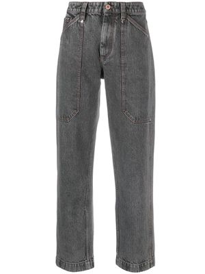 Brunello Cucinelli high-waist cropped jeans - Grey