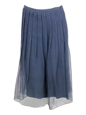 Brunello Cucinelli High-waist Pleated Midi Skirt