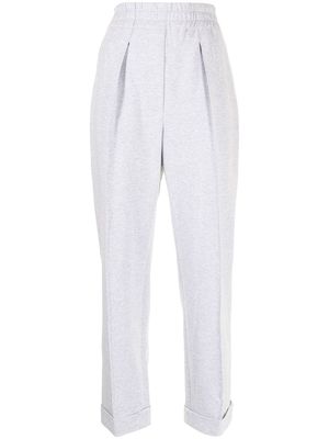 Brunello Cucinelli high-waist straight trousers - Grey