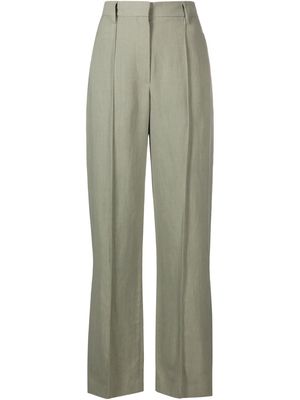 Brunello Cucinelli high-waist tailored trousers - Green