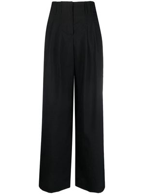 Brunello Cucinelli high-waisted flared trousers - Black