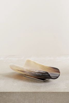 Brunello Cucinelli - Horn And Silver-tone Trinket Tray - Cream