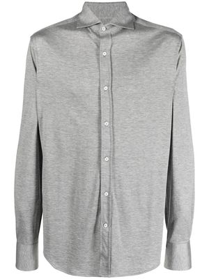 Brunello Cucinelli jersey button-down shirt - Grey