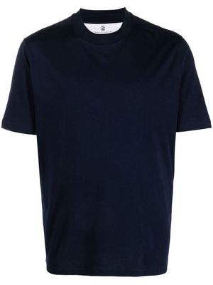 Brunello Cucinelli jersey-knit short-sleeved T-shirt - Blue