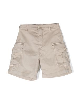Brunello Cucinelli Kids cargo-pocket bermuda shorts - Neutrals