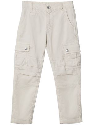 Brunello Cucinelli Kids cargo pocket trousers - Neutrals