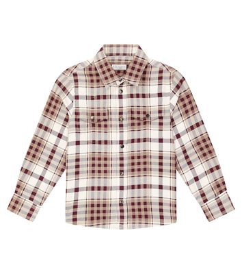 Brunello Cucinelli Kids Checked cotton flannel shirt