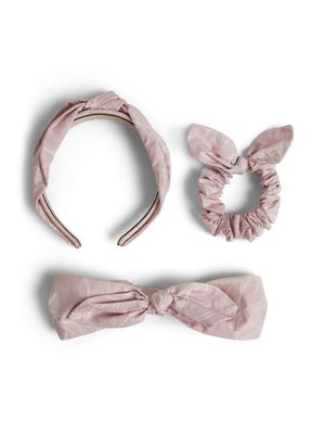 Brunello Cucinelli Kids cotton hair accessory set - Pink
