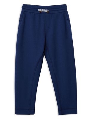 Brunello Cucinelli Kids drawstring French terry track pants - Blue