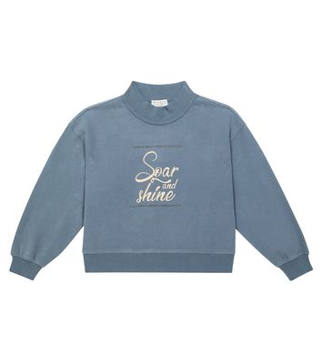 Brunello Cucinelli Kids Printed cotton jersey sweatshirt