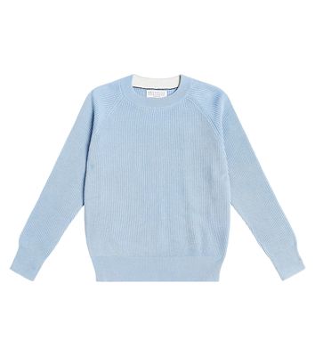 Brunello Cucinelli Kids Ribbed-knit cotton sweater