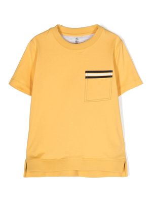 Brunello Cucinelli Kids round-neck short-sleeve T-shirt - Yellow