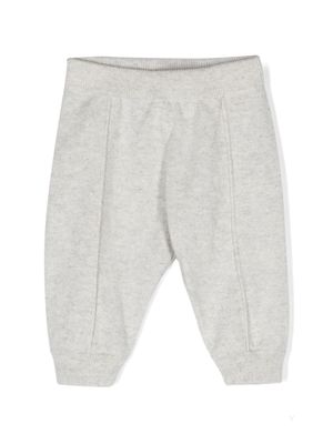 Brunello Cucinelli Kids seam-detail cashmere trousers - Grey