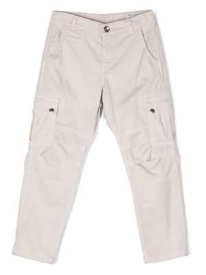 Brunello Cucinelli Kids side cargo-pocket trousers - Neutrals