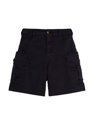 Brunello Cucinelli Kids straight-leg cargo shorts - Blue