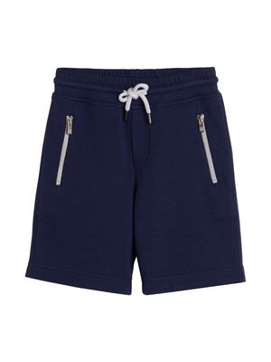 Brunello Cucinelli Kids straight-leg drawstring shorts - Blue