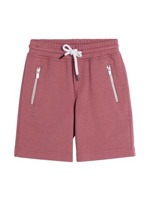 Brunello Cucinelli Kids straight-leg drawstring shorts - Pink
