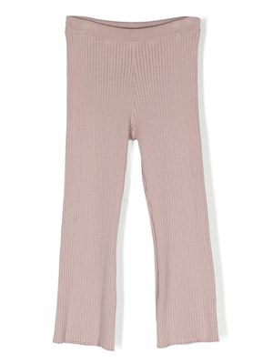 Brunello Cucinelli Kids straight-leg knitted trousers - Pink
