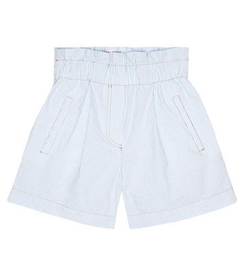 Brunello Cucinelli Kids Striped cotton shorts