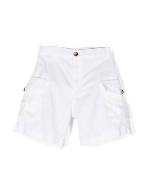 Brunello Cucinelli Kids thigh-length cotton shorts - White