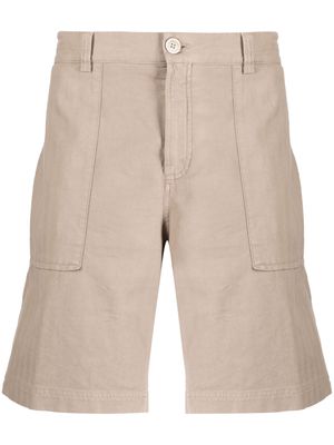 Brunello Cucinelli knee-length cotton shorts - Brown