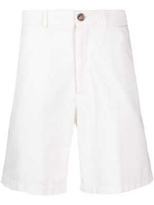 Brunello Cucinelli knee-length twill bermuda shorts - White