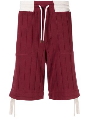 Brunello Cucinelli knitted bermuda shorts - Red