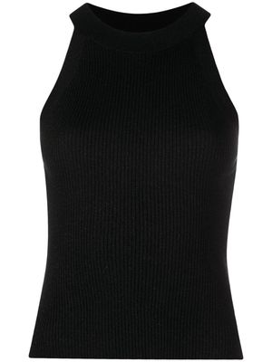 Brunello Cucinelli knitted cashmere-blend vest - Black