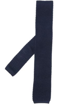 Brunello Cucinelli knitted silk tie - Blue