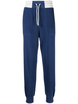 Brunello Cucinelli knitted track pants - Blue