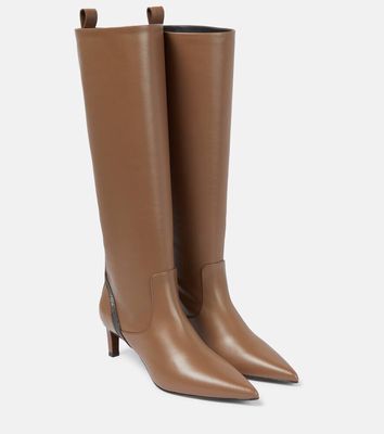 Brunello Cucinelli Leather knee-high boots