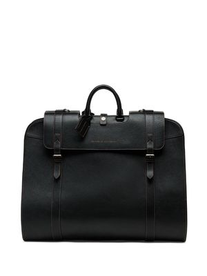 Brunello Cucinelli leather suit cover bag - Black